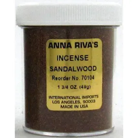 1 3/4 oz Anna Riva Incense Powder - Sandalwood