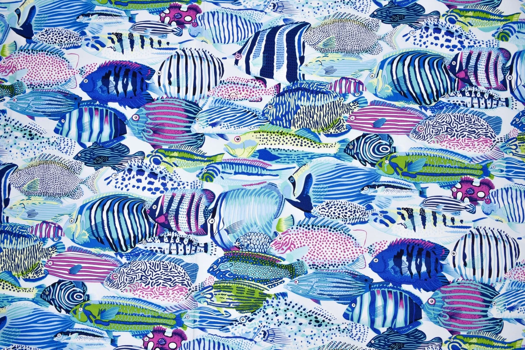 100% Cotton Half Panama Printed Fabric / Canvas printed Fabric / Aquarium Digital Print  Fabric