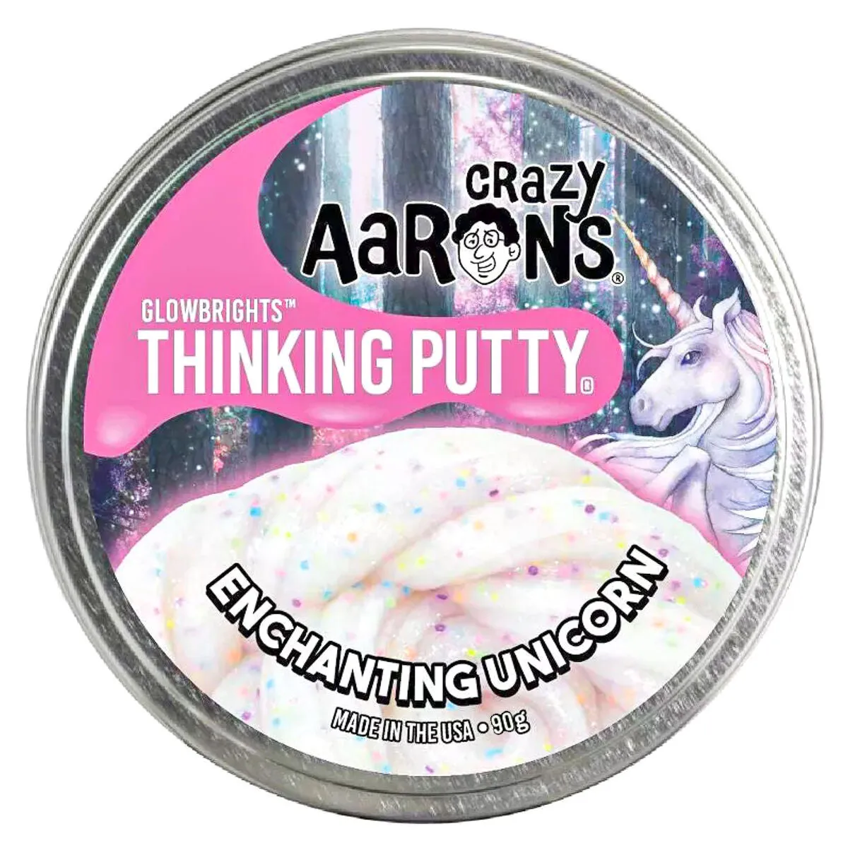 Crazy Aaron’s Glowbrights Enchanting Unicorn Thinking Putty