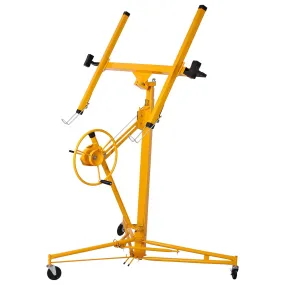 Drywall Lift Panel 11' Lift Drywall Panel Hoist Jack Lifter,yellow