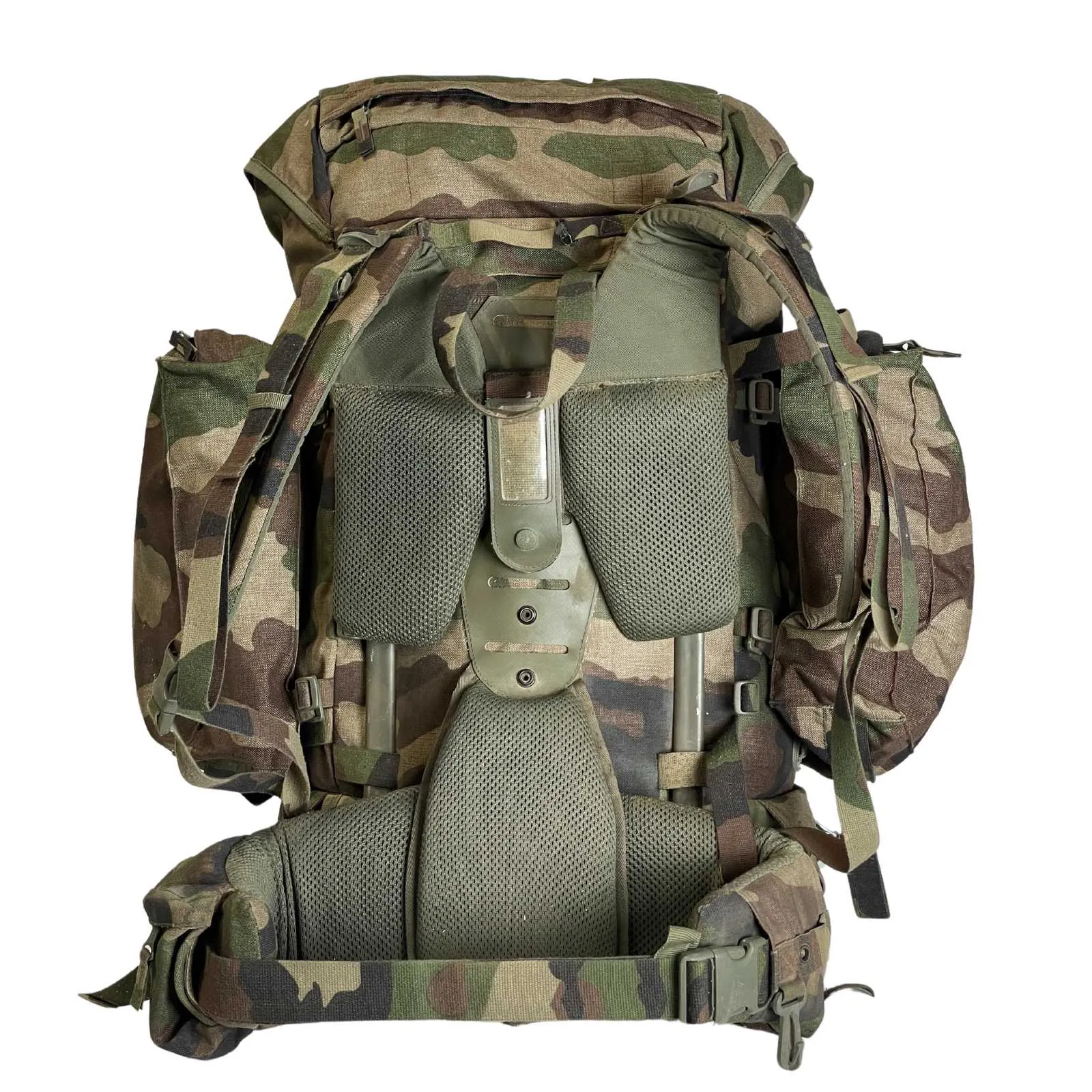 French Army Bergen Rucksack With Side Pouches