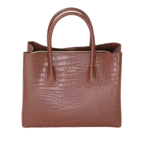 Harrow Croc Bag Chestnut