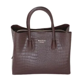 Harrow Croc Bag Chocolate