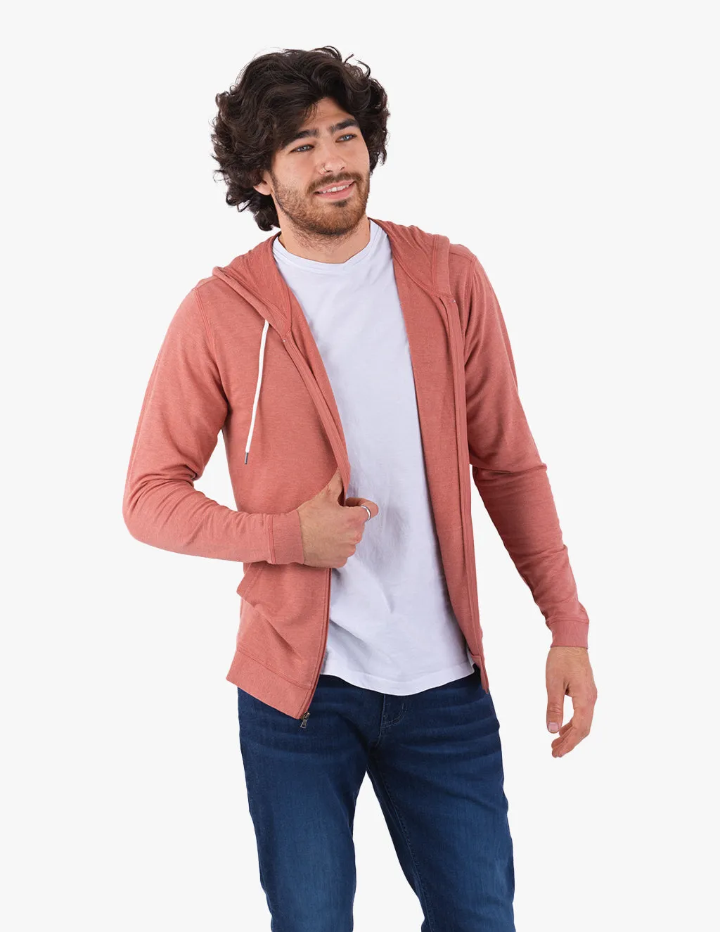 REDWOOD CASHMERE ZIP UP