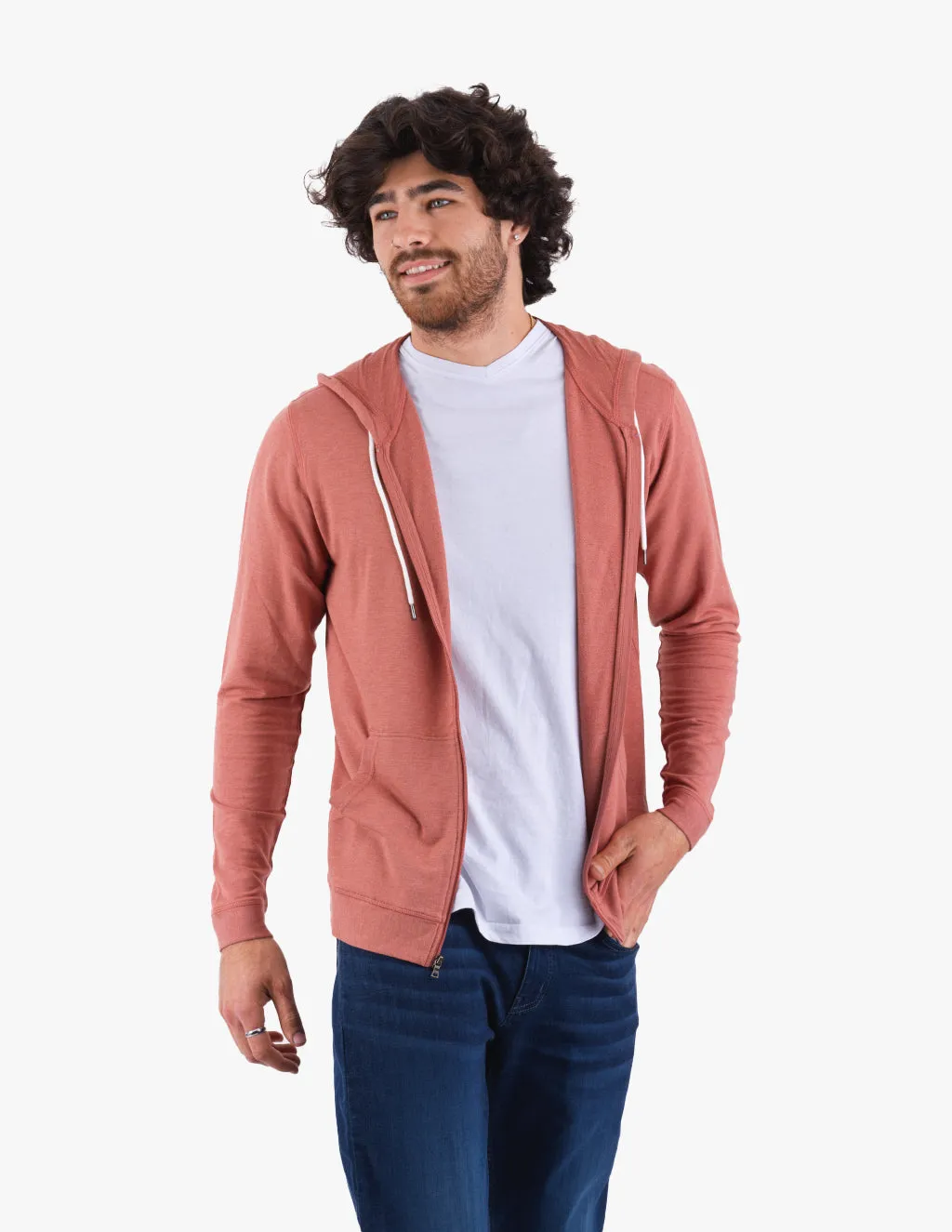 REDWOOD CASHMERE ZIP UP