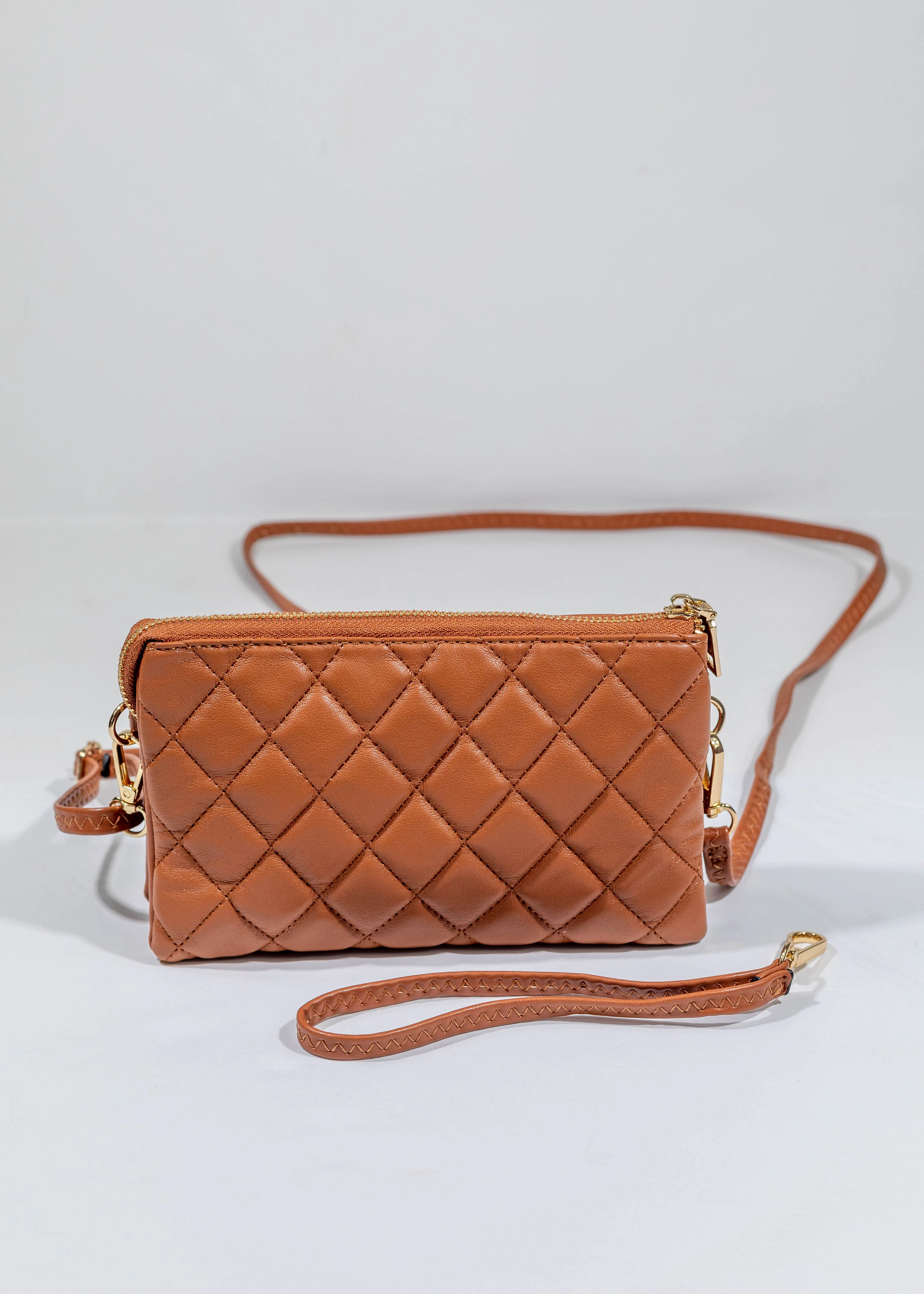 Riley Quilted Crossbody/Wristlet