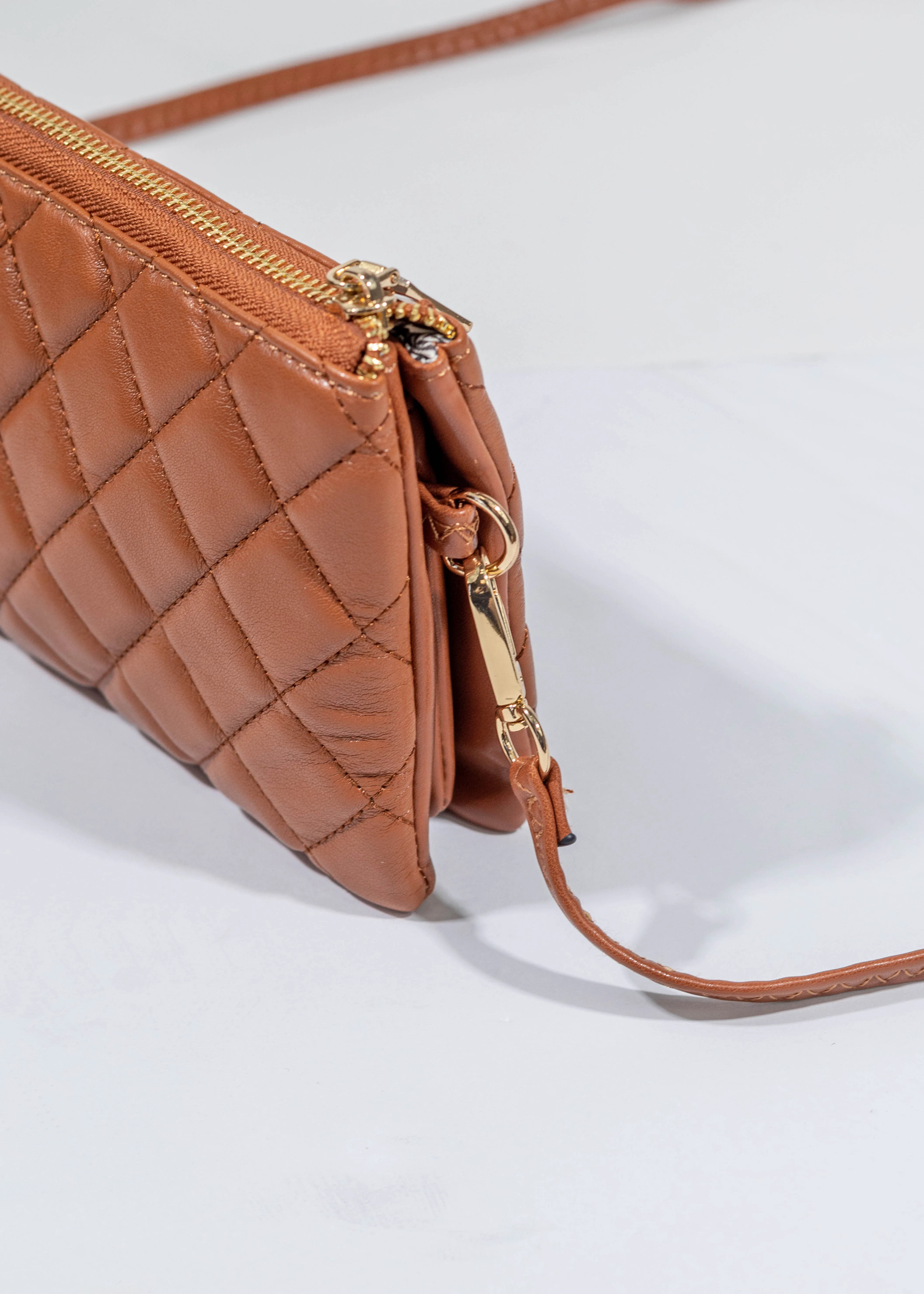 Riley Quilted Crossbody/Wristlet