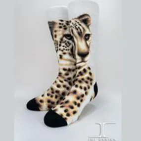 Snow Leopard Socks Unisex Crew Sock