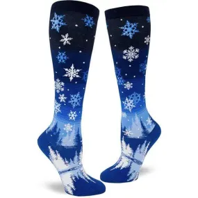 Snowflakes Women's Knee Socks